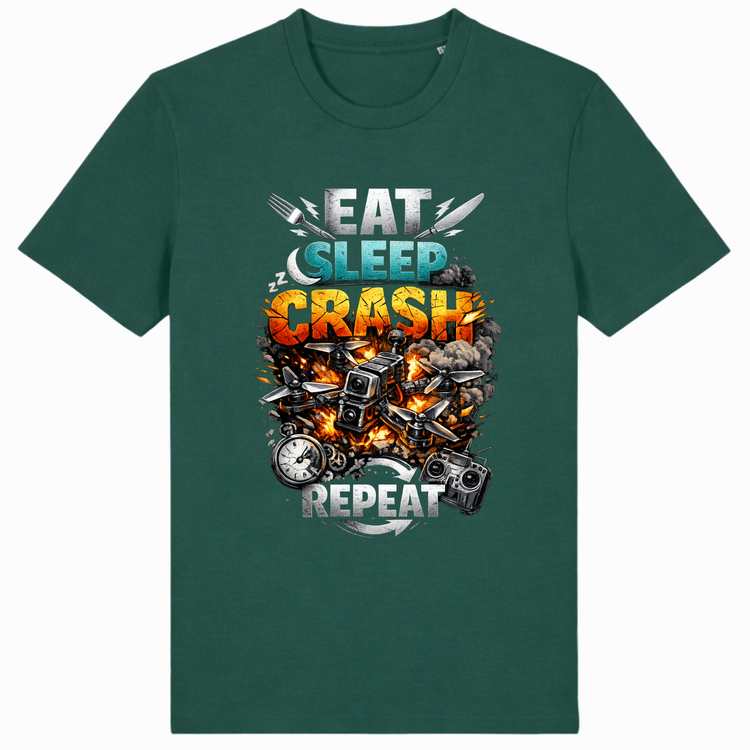 Grünes FPV Drohnen T-Shirt, Geschenk für Drohnenpiloten und FPV Fans