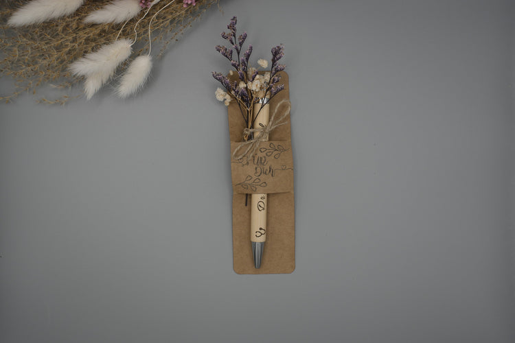Personalisierter Holz Kugelschreiber mit Gravur & Geschenkverpackung